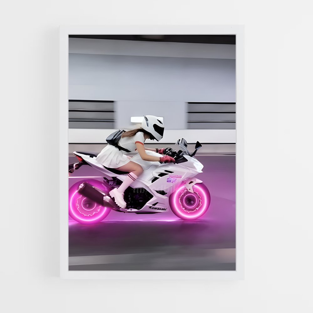 Poster Moto Ninja zx-r captivant (vue 3)